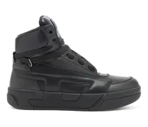 S-D-Ollie - High-Top-Sneaker aus Leder mit D-Logo - Sneakers - Herren - Schwarz
