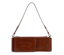 Flag-D-Modular Schultertasche mit geprägtem Logo - Schultertaschen - Unisex - Braun