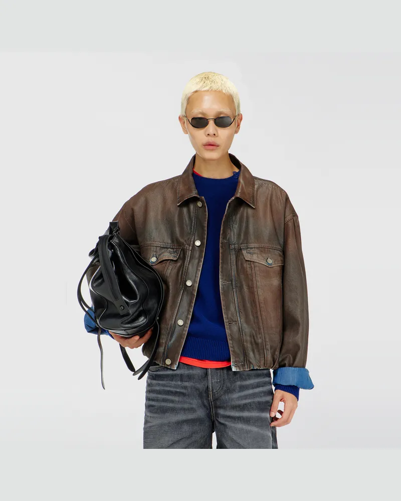 Diesel Trucker-Jacke aus beschichtetem Denim - Denim jacken - Unisex 