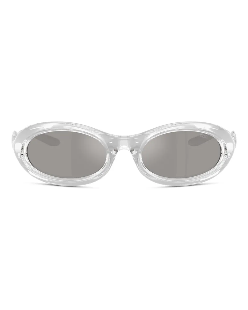 Diesel Ovale Sonnenbrille - Sonnenbrille - Unisex - Grau Grau