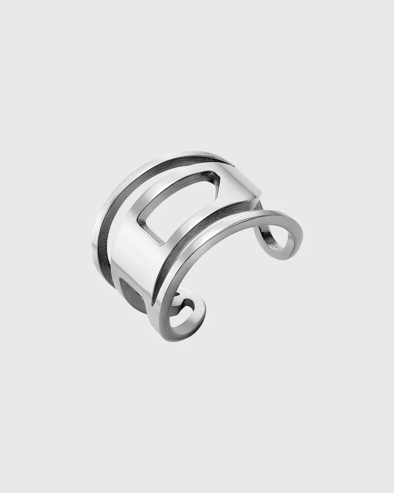Diesel Edelstahlband Ring - Ringe - Unisex - Silber Silber