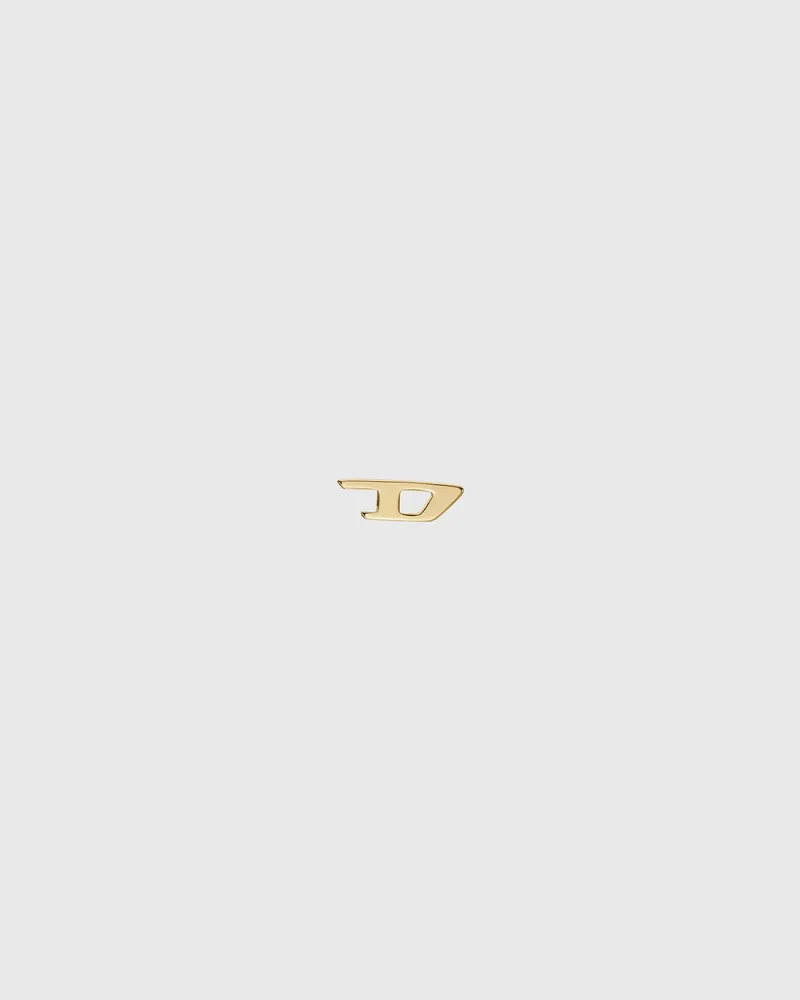 Diesel Ohrstecker aus goldfarbenem Edelstahl - Ohrringe - Unisex - Gold Gold