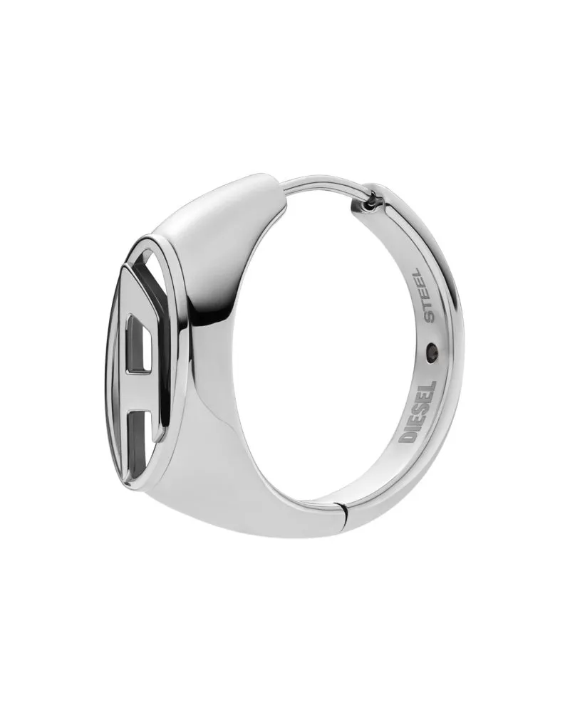 Diesel Ohrring aus Edelstahl - Ohrringe - Unisex - Silber Silber