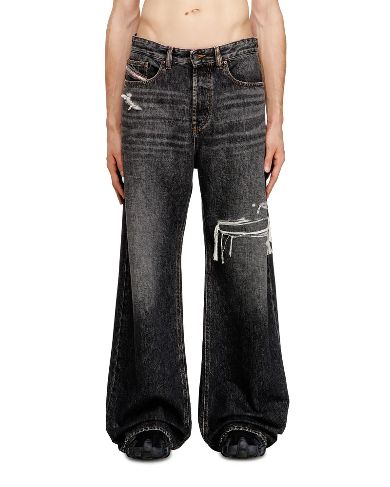 Diesel Relaxed Jeans - D-Rise - Jeans - Herren - Schwarz Schwarz