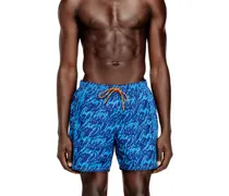 Badeshorts mit Allover-Logoprint - Badeshorts - Herren - Blau