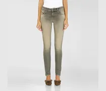 Skinny Jeans Regular Waist 2017 Slandy, Grau, Reißverschluss