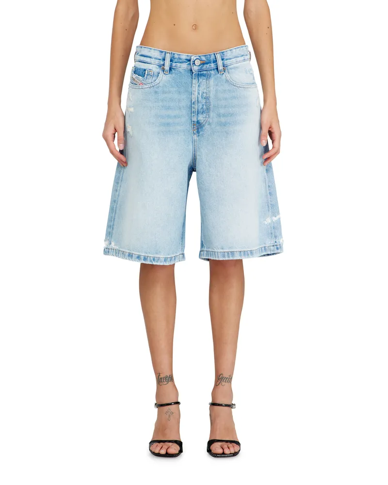 Diesel Shorts aus Destroyed-Denim - Kurze Hosen - Damen - Blau Blau