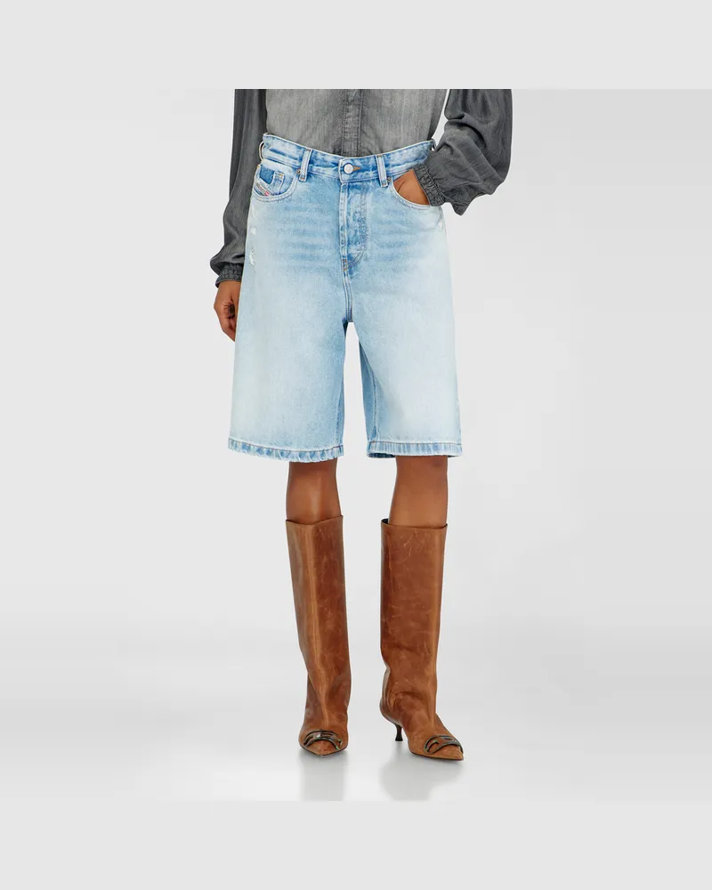 Diesel Shorts aus Destroyed-Denim - Kurze Hosen - Damen - Blau Blau
