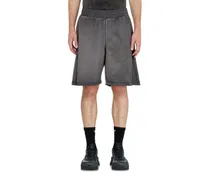 Sweatshorts mit Dévoré-Motiven - Kurze Hosen - Herren - Grau