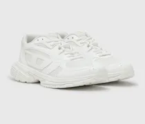 S-Pro-V-Dense-Einfarbige Sneakers aus Mesh mit Oval D-Logo - Sneakers - Damen - Weiss