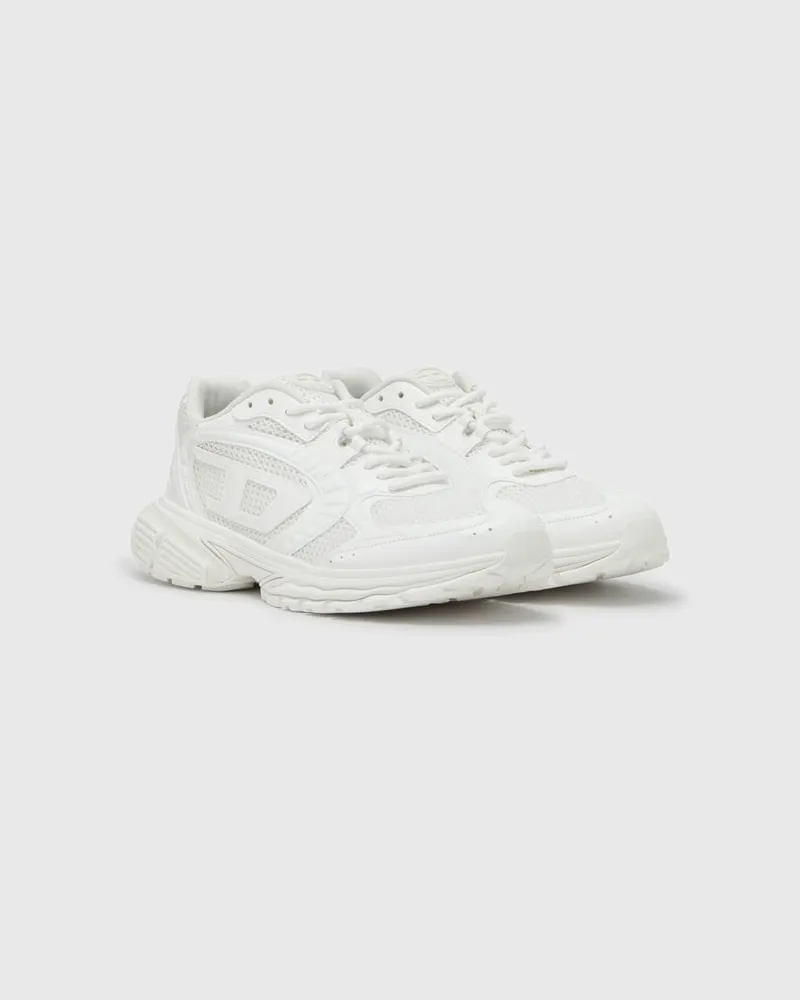 Diesel S-Pro-V-Dense-Einfarbige Sneakers aus Mesh mit Oval D-Logo - Sneakers - Damen - Weiss Weiss