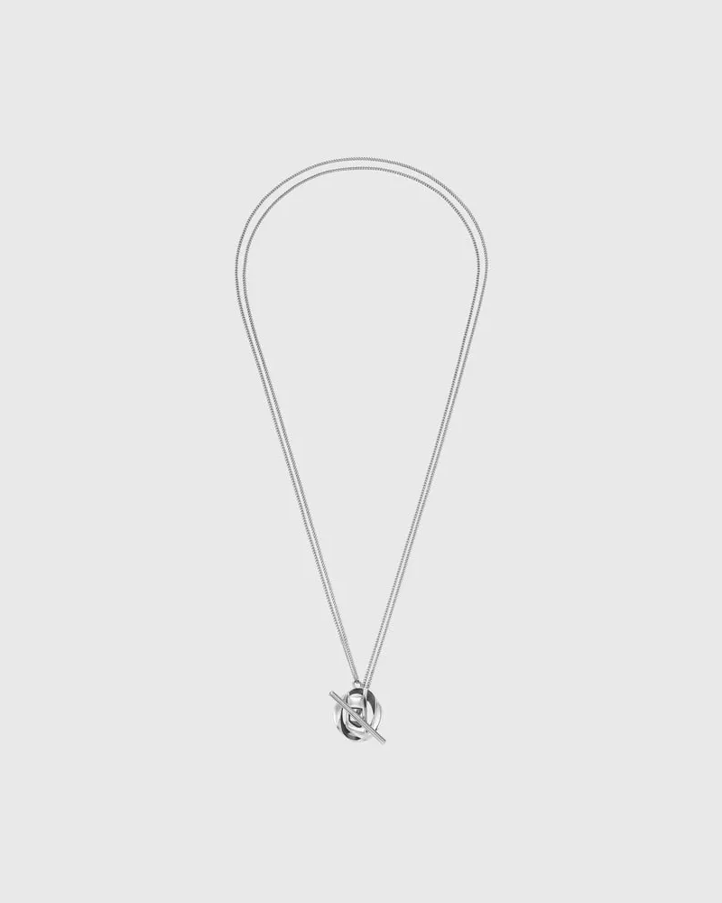 Diesel Halskette mit Anhänger aus Edelstahl - Halsketten - Unisex - Silber Silber