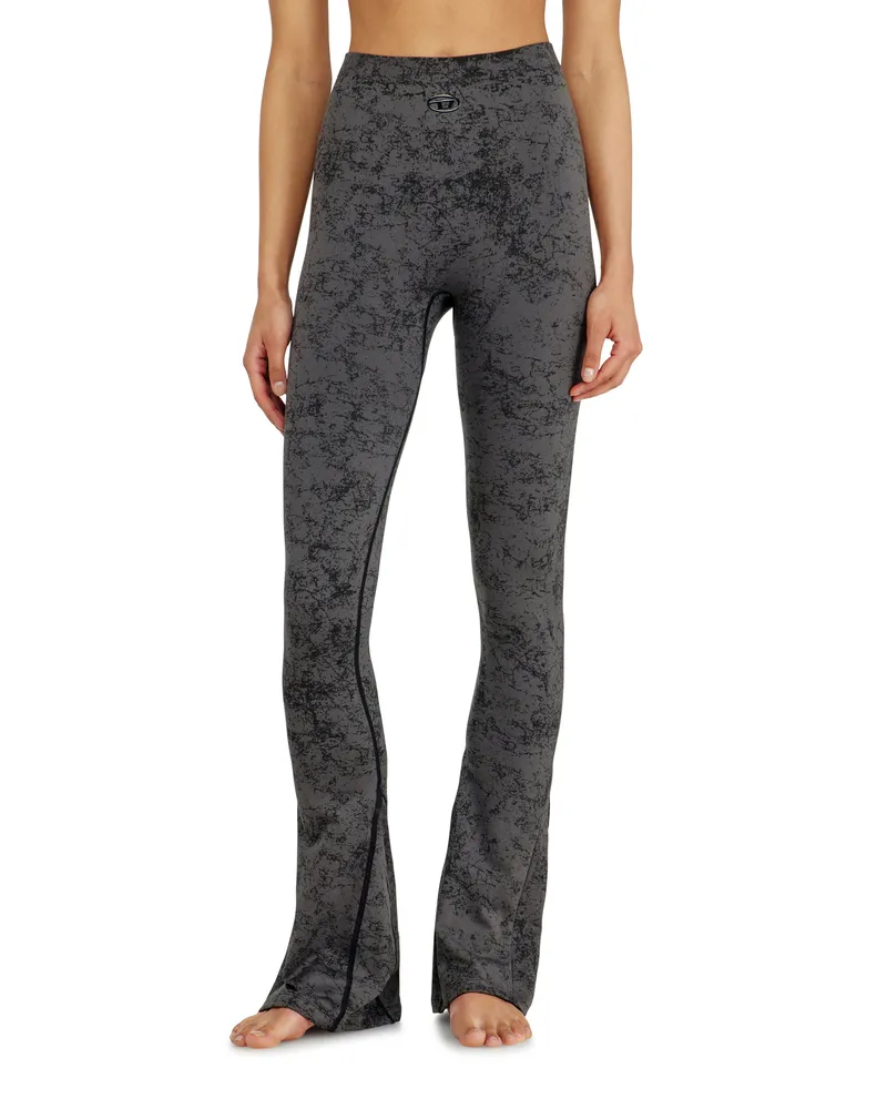 Diesel Fared leggings mit Utility-Print - Hosen - Damen - Grau Grau