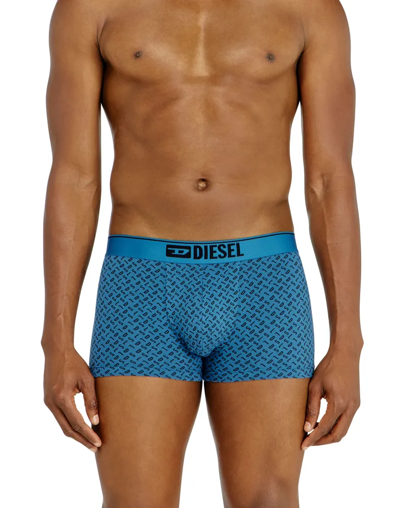 Diesel Dreierpack Stretch-Baumwoll-Trunks mit monogram - Boxershorts - Herren - Blau Blau
