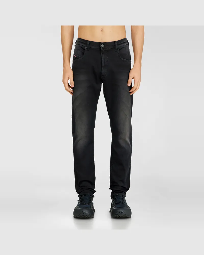 Diesel Regular Regular Waist 2032 D-Krooley-BW Joggjeans, Farbig, Elastischer Bund Schwarz