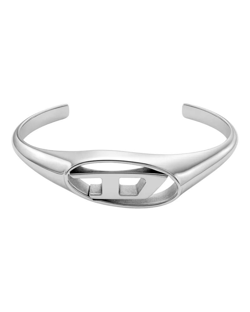 Diesel Manschettenarmband aus Edelstahl - Armbänder - Unisex - Silber Silber
