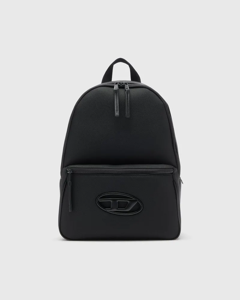Diesel Holi-D - Rucksack aus Nylon mit Oval D Logo - Rucksäcke - Unisex - Schwarz 