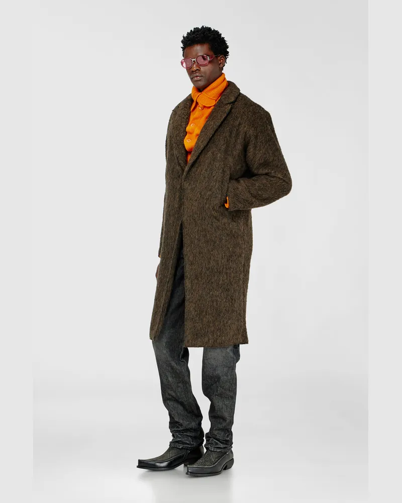 Diesel Mantel aus Wolle-Alpaka-Mix - Winterjacken - Herren 
