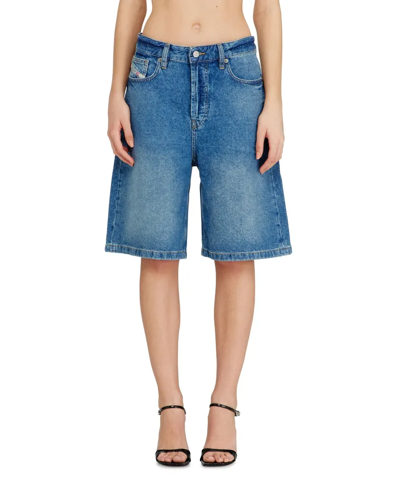 Diesel Shorts aus clean-gewaschenem Denim - Kurze Hosen - Damen - Blau Blau