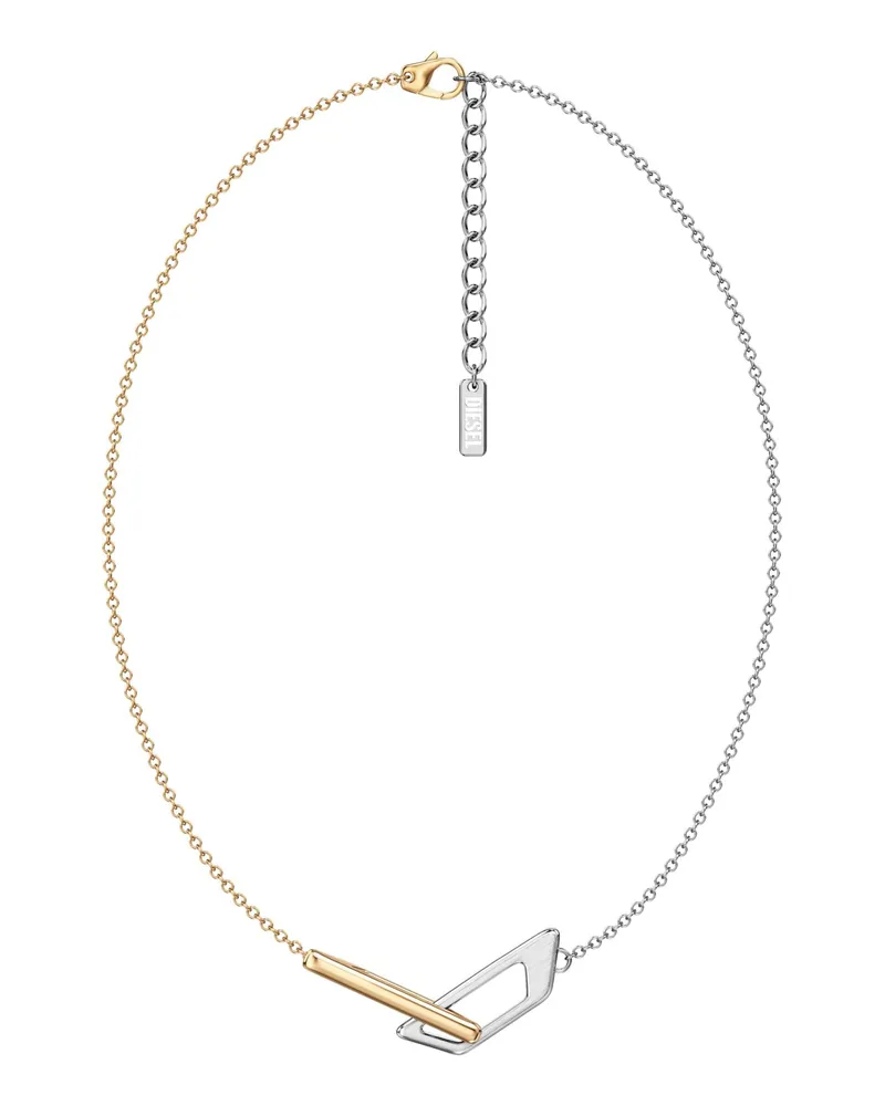 Diesel Halskette aus Edelstahl - Halsketten - Unisex - Silber Silber