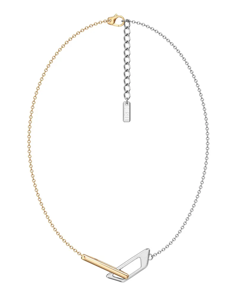 Diesel Halskette aus Edelstahl - Halsketten - Unisex - Silber Silber