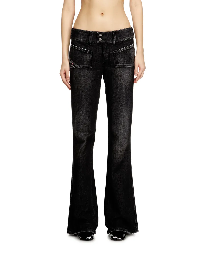 Diesel Bootcut Jeans - D-Hush - Jeans - Damen - Schwarz Schwarz