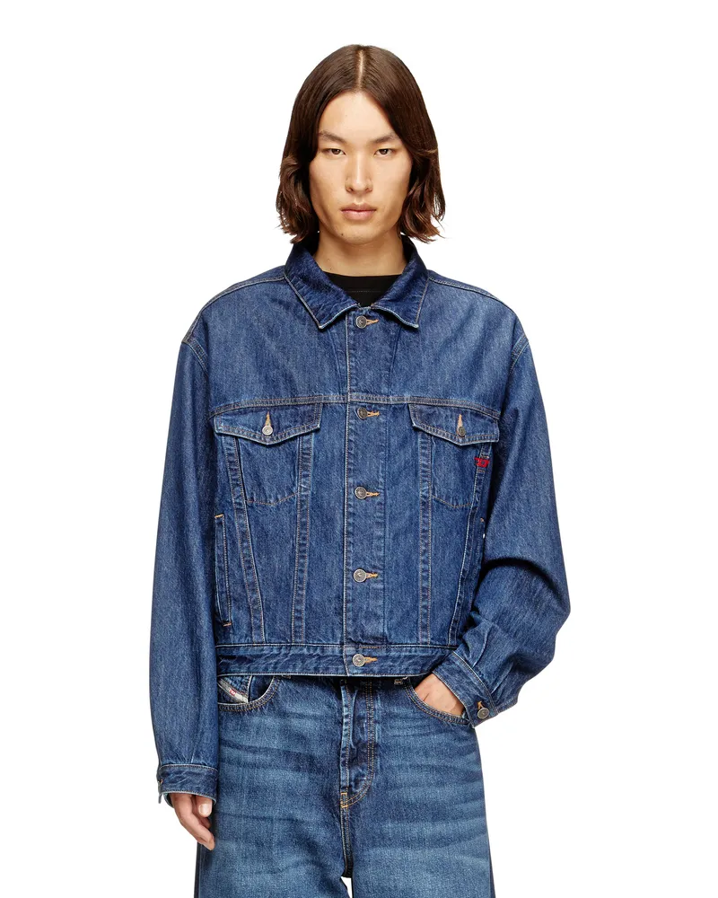 Diesel Truckerjacke aus DNA-Denim - Denim jacken - Unisex - Blau Blau