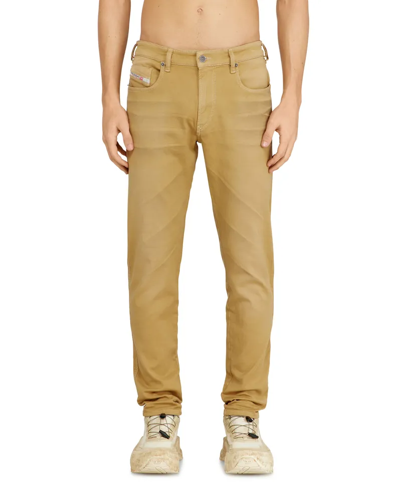Diesel Slim Regular Waist 2062 D-Strukt Joggjeans, Farbig, Reißverschluss Beige