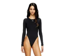 Body mit ausgeschnittenem Oval D - Bodys - Damen - Schwarz
