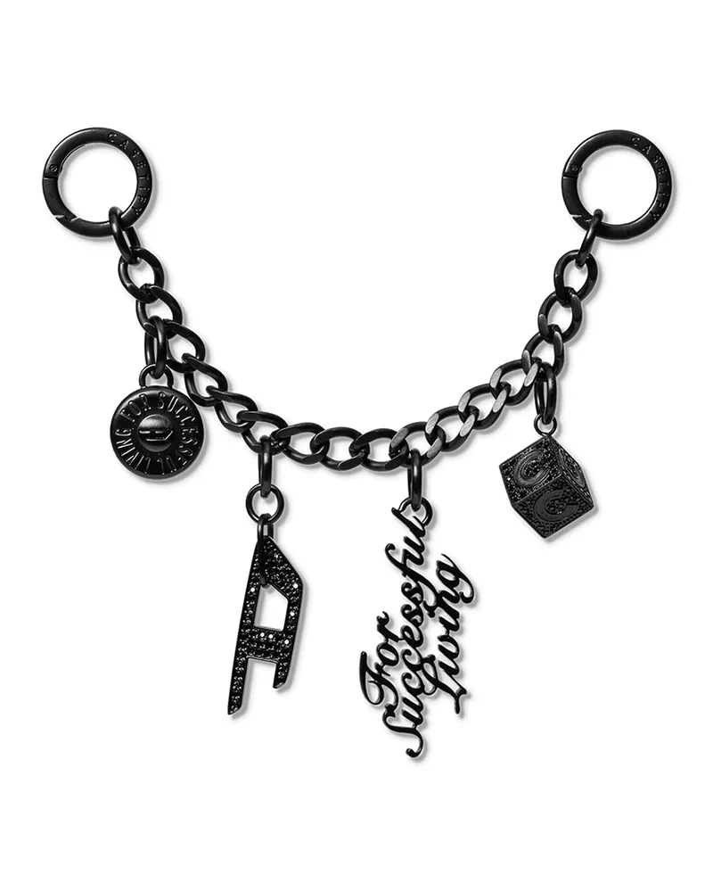 Diesel Anhänger Dünn Silber - Universal straps - Unisex - Schwarz Schwarz