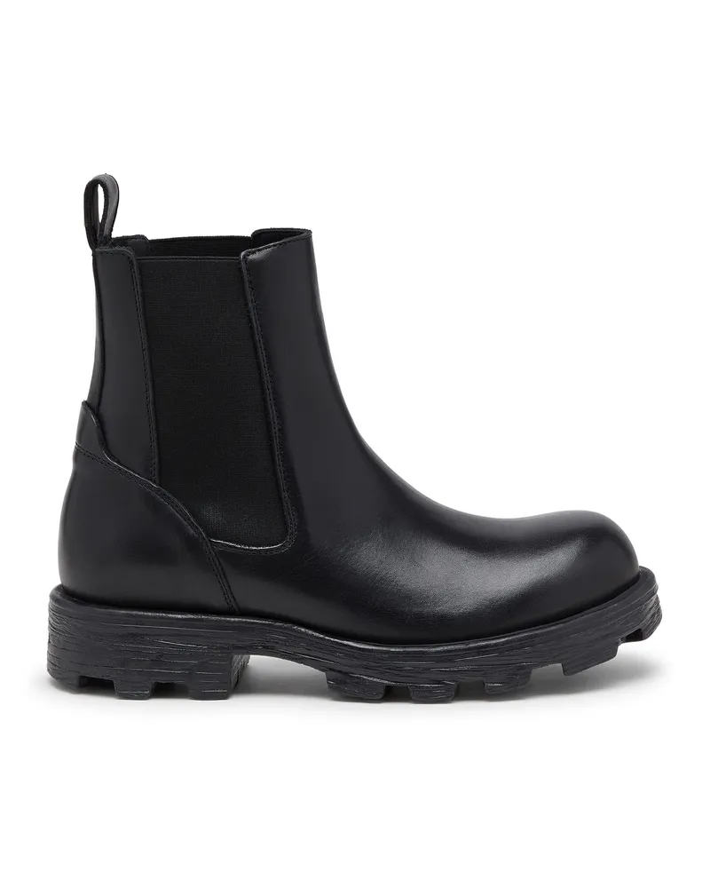 Diesel D-Hammer-Chelsea-Stiefel aus Leder - Stiefel - Herren - Schwarz Schwarz