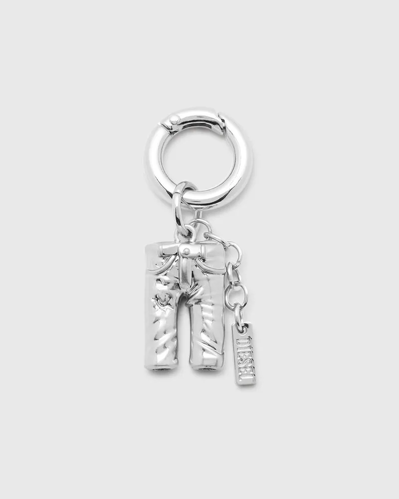 Diesel Anhänger aus Metall mit Logodetail - Charms und Schlüsselanhänger - Unisex - Silber Silber
