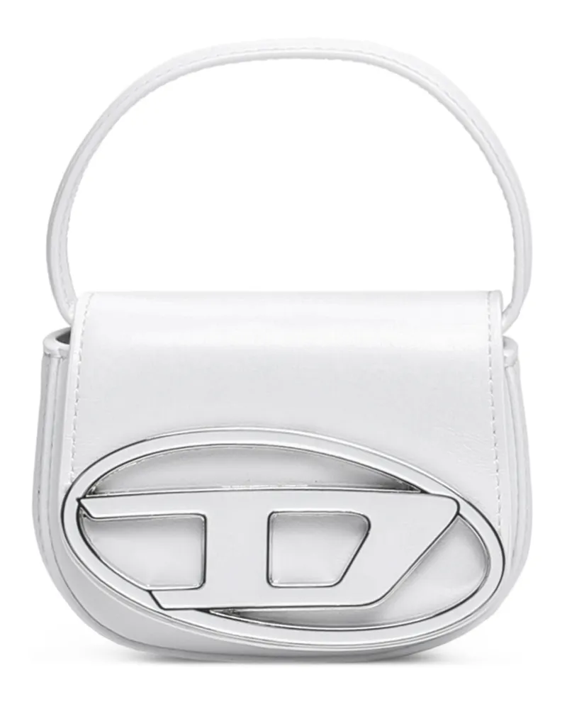 Diesel 1DR XS-Ikonische Minitasche mit D logo-Plakette - Handtaschen - Damen - Weiss Weiss