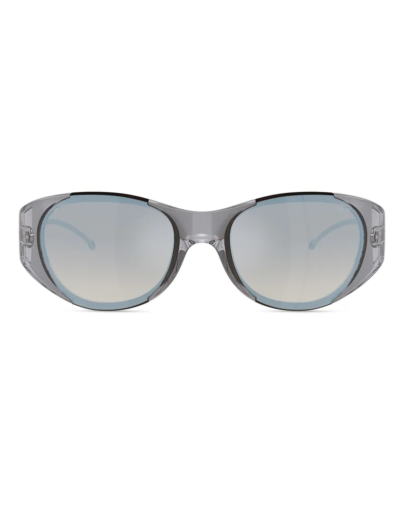 Diesel Ovale Sonnenbrille - Sonnenbrille - Unisex - Grau Grau