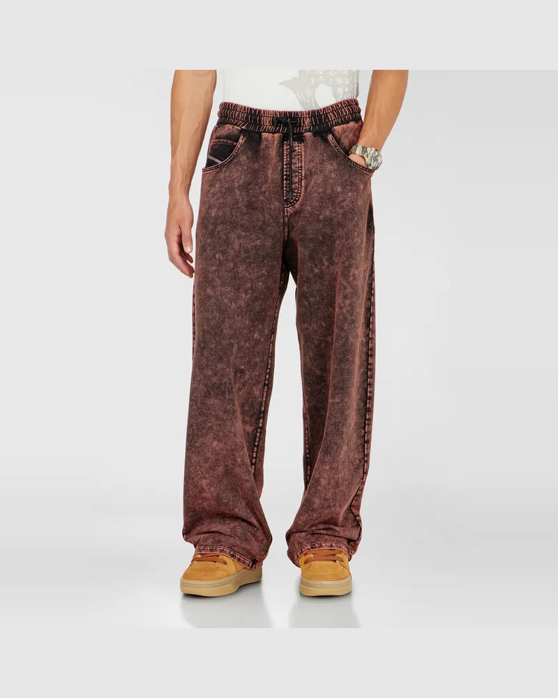 Diesel Sweatpants mit Denim-Effekt - Hosen - Herren - Rot Rot