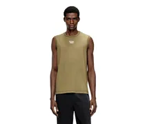 Baumwoll-Tanktop mit ovalem D-Logo in Metallic-Optik - T-Shirts - Herren - Grün