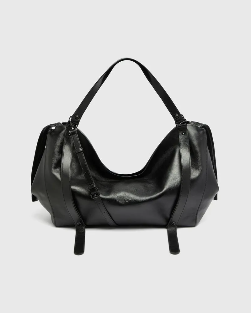 Diesel D-One-Duffle-bag aus Leder - Reisetaschen - Unisex - Schwarz Schwarz