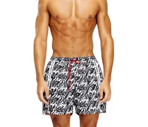 Badeshorts mit Allover-Logoprint - Badeshorts - Herren - Schwarz