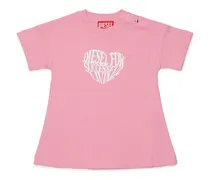 Baumwollkleid mit Herz-Print - Kleider - Damen - Rosa