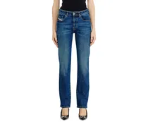 Regular Jeans Low Waist 1989 D-Mine, Mittelblau, Knopfverschluss