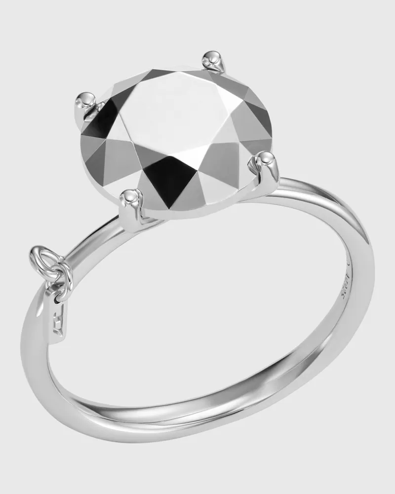 Diesel Ring aus Sterlingsilber mit Diamantschliff - Ringe - Unisex - Silber Silber