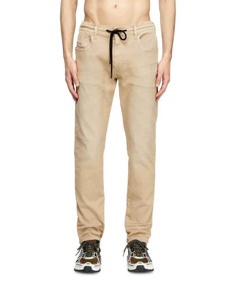 Diesel Slim Regular Waist 2062 D-Strukt Joggjeans, Farbig, Reißverschluss Braun