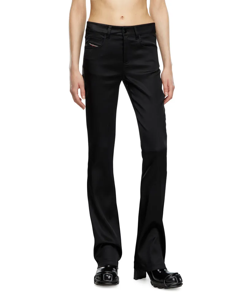 Diesel 5-Pocket-Hose aus Stretch-Satin - Hosen - Damen - Schwarz Schwarz