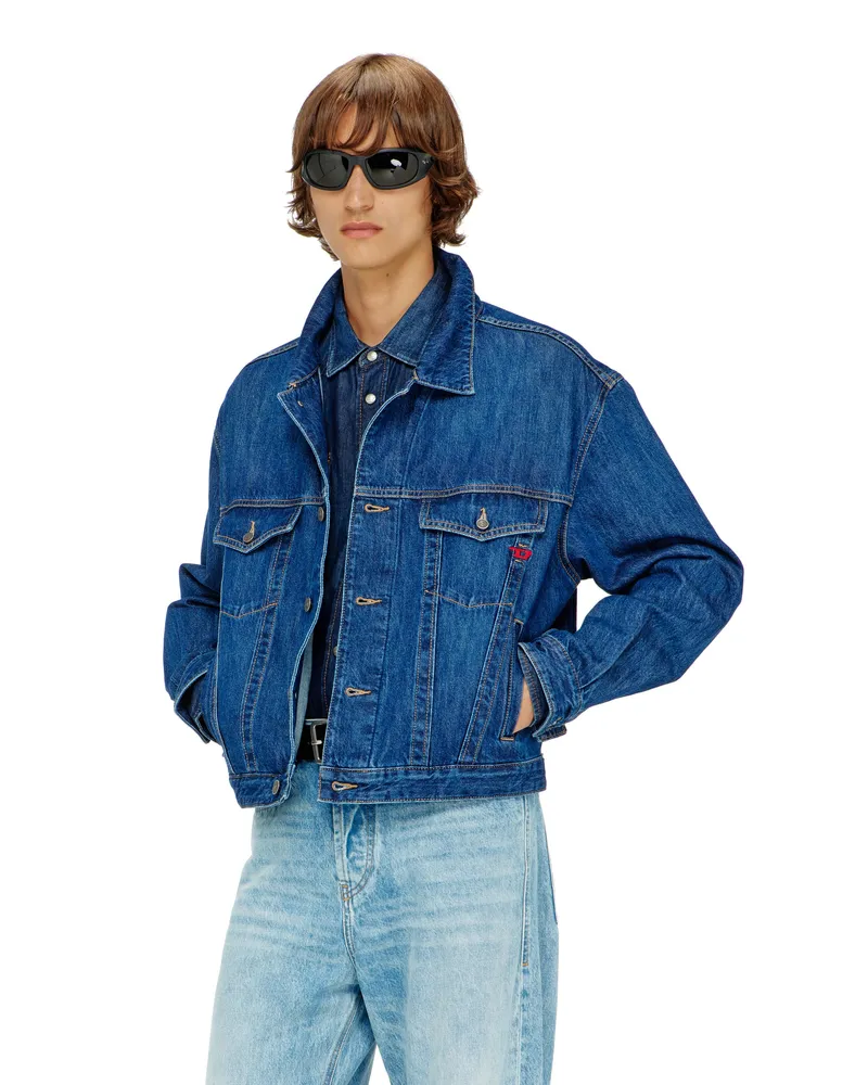 Diesel Truckerjacke aus Denim - Denim jacken - Herren - Blau Blau