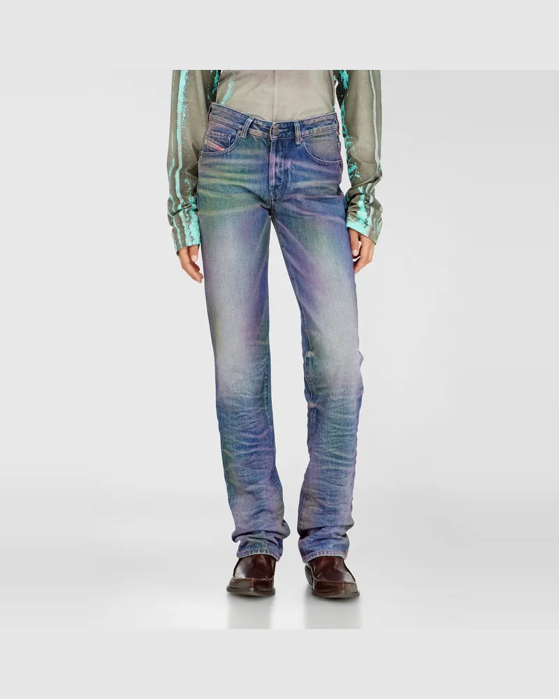 Diesel Regular Jeans Regular Waist D-Lie,, Knopfverschluss Bunt