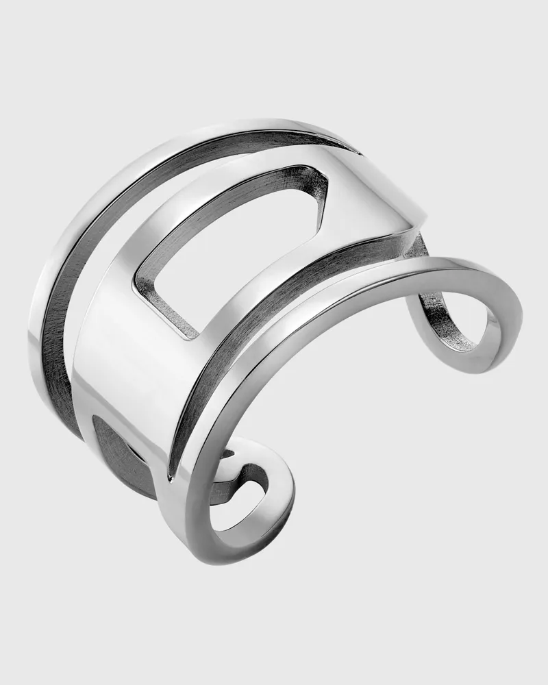 Diesel Edelstahlband Ring - Ringe - Unisex - Silber Silber