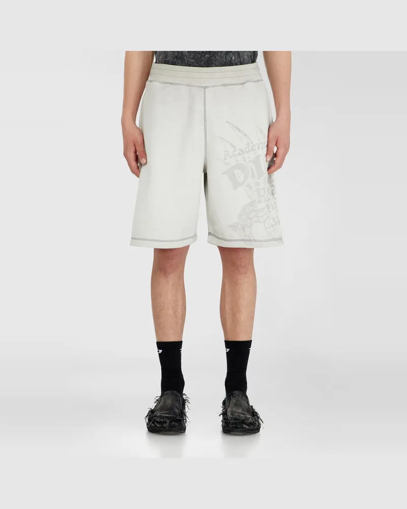 Diesel Sweatshorts mit Dévoré-Motiven - Kurze Hosen - Herren - Grau Grau