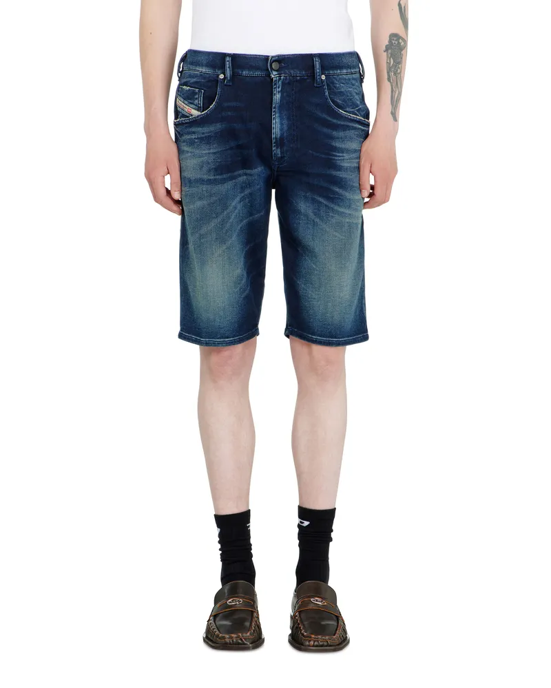 Diesel Chino shorts aus shaded JoggJeans - Denim Kurze Hose - Herren - Blau Blau