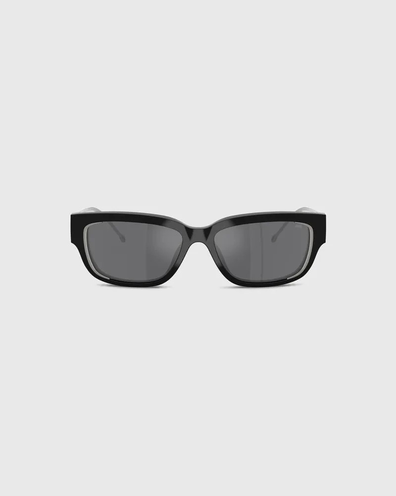 Diesel Rechteckiges Modell Brille - Sonnenbrille - Unisex - Grau Grau