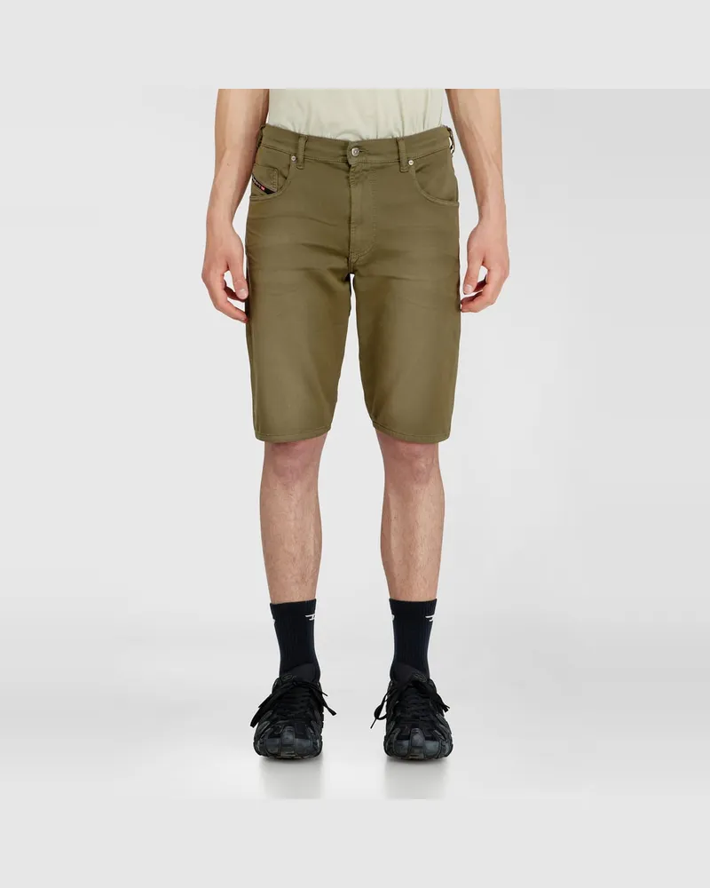 Diesel Slim shorts aus farbigem denim - Denim Kurze Hose - Herren - Grün Grün